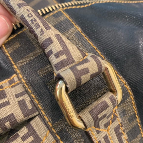 ✨SOLD✨Authentic Fendi Zucca Boston Tobacco - Picture 7 of 9